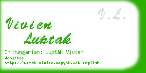 vivien luptak business card