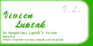 vivien luptak business card